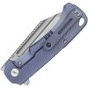 QSP Rhino Framelock Satin Blue M390 Folding Knife