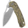 QS146A1_add_03.jpg QSP Hornbill Linerlock Golden Carbon Fiber Folding Knife S35VN