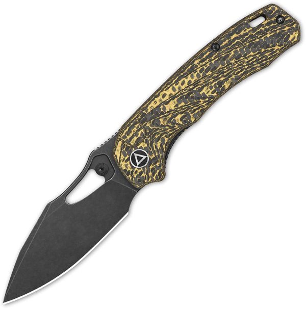 QSP Knife Hornbill Linerlock - S35VN Golden Carbon Fiber