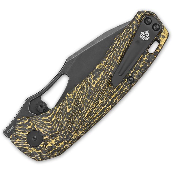 QSP Knife Hornbill Linerlock - S35VN Golden Carbon Fiber