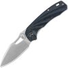 QSP Hornbill Linerlock Blue Carbon Fiber S35VN Folding Knife