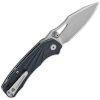 QSP Hornbill Linerlock Blue Carbon Fiber S35VN Folding Knife