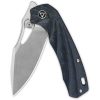QSP Hornbill Linerlock Blue Carbon Fiber S35VN Folding Knife
