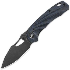 QS146B2.jpg QSP Hornbill Linerlock Blue Carbon Fiber S35VN Folding Knife