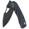 QSP Hornbill Linerlock Blue Carbon Fiber S35VN Folding Knife