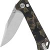 QSP Knife Grebe Button Lock - S35VN Noble Raffir Resin