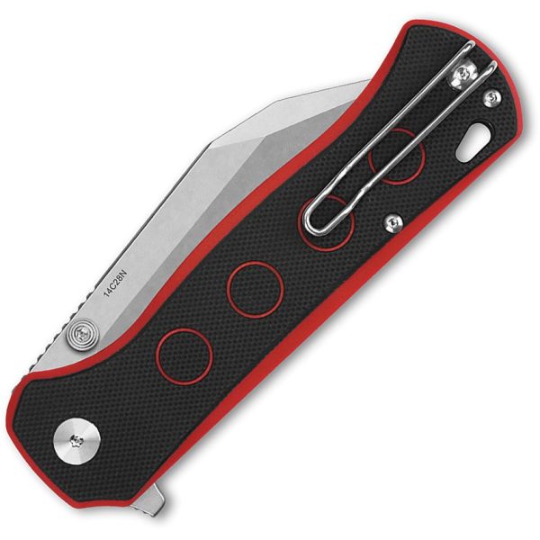 QSP Swordfish Button Lock Folding Knife 14C28N Stainless