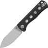 QSP Knife Canary Linerlock Drop Point Stonewash Black G10
