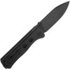 QSP Knife Canary Linerlock Drop Point Black Blade Black G10