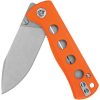 QSP Knife Canary Linerlock Drop Point Stonewash Orange G10