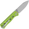 QSP Knife Canary Linerlock Drop Point Stonewash Neon G10