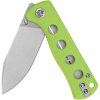 QSP Knife Canary Linerlock Drop Point Stonewash Neon G10