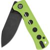 QSP Knife Canary Linerlock Drop Point Black Neon G10