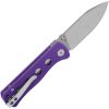 QSP Knife Canary Linerlock Drop Point Stonewash Purple G10