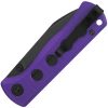 QSP Knife Canary Linerlock Drop Point Black Purple G10