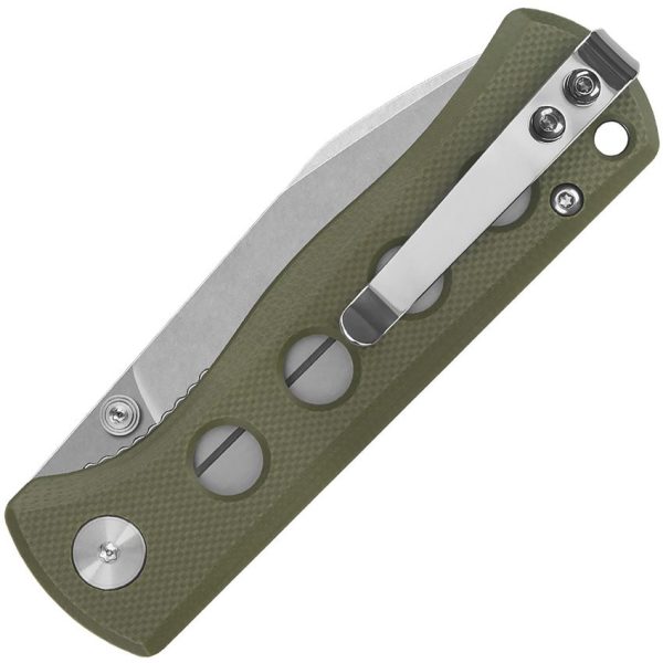 QSP Canary Linerlock Olive G10 Folding Knife