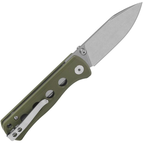 QSP Canary Linerlock Olive G10 Folding Knife