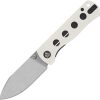 QSP Canary Linerlock White G10 Folding Knife