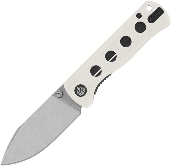 QSP Canary Linerlock White G10 Folding Knife