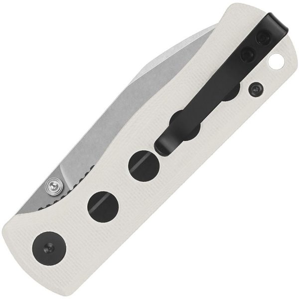 QSP Canary Linerlock White G10 Folding Knife