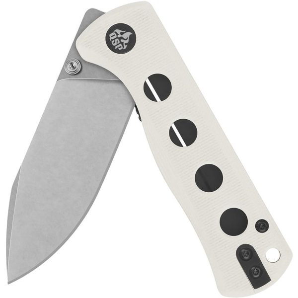 QSP Canary Linerlock White G10 Folding Knife