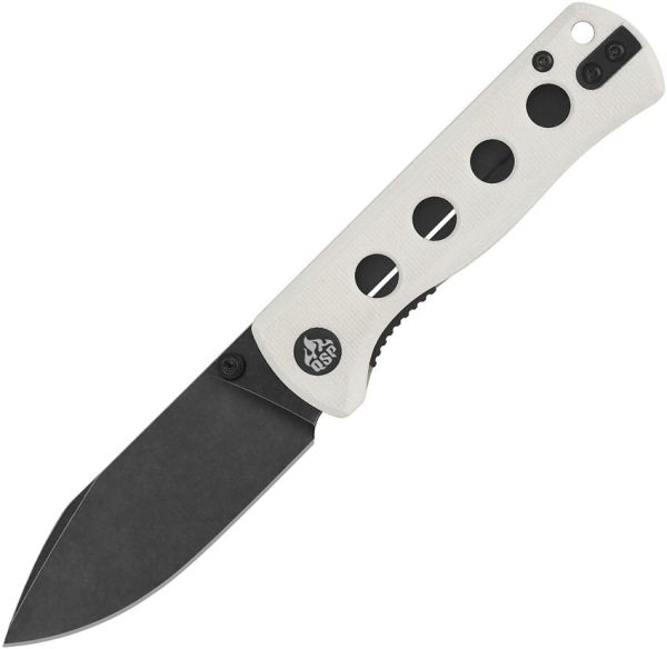 QS150G2.jpg QSP Canary Linerlock White G10 Black Blade