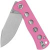 QSP Knife Canary Linerlock Pink G10 Stonewash