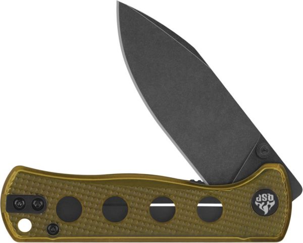 QSP Canary Linerlock Black Ultem 14C28N Folding Knife