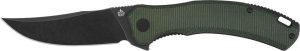 QSP Knife Walrus Linerlock D2 Green Canvas Micarta