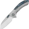 QS152A1.jpg QSP Capybara Framelock Ti CF M390 Folding Knife Blue