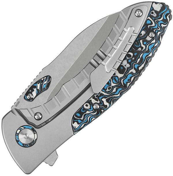 QSP Capybara Framelock Ti CF Folding Knife M390 Blade