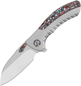 QSP Knife Capybara Framelock M390 Titanium Carbon