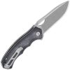 QSP Gorilla Linerlock Black Micarta Folding Knife 14C28N