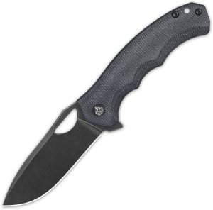 QS153A2.jpg QSP Gorilla Linerlock Black Micarta 14C28N Folding Knife