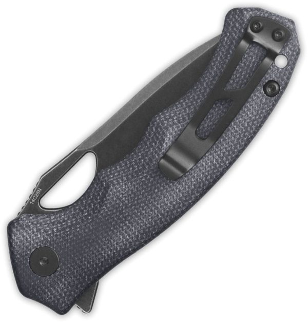 QSP Gorilla Linerlock Black Micarta 14C28N Folding Knife