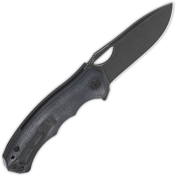 QSP Gorilla Linerlock Black Micarta 14C28N Folding Knife