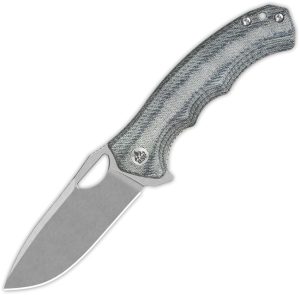 QS153B1.jpg QSP Gorilla Linerlock Folding Knife 14C28N Denim Micarta