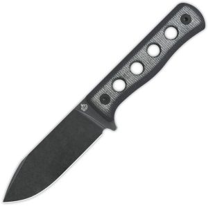 QS155B2.jpg QSP Canary Fixed Blade Black Micarta Cr8Mo2VSi Knife