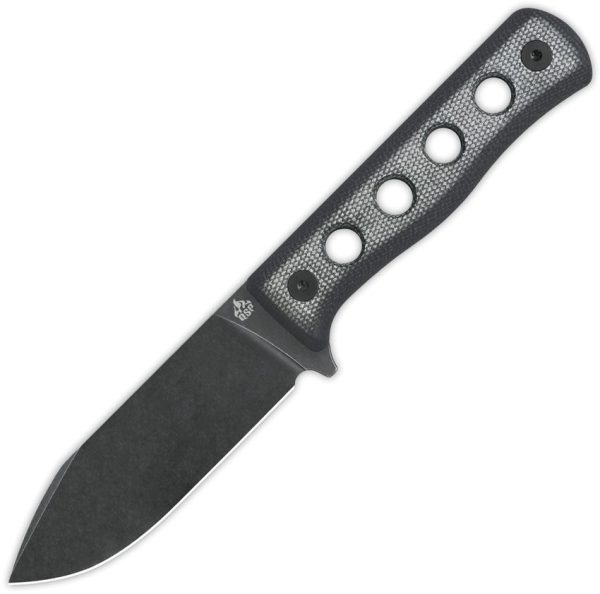 QS155B2.jpg QSP Canary Fixed Blade Black Micarta Cr8Mo2VSi Knife