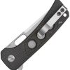 QSP Unicorn Button Lock Folding Knife 14C28N Micarta Brown