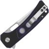 QSP Unicorn Button Lock Purple G10 Folding Knife 14C28N