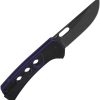 QSP Unicorn Button Lock Folding Knife Purple G10 14C28N
