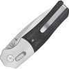 QSP Vault Glyde Lock Black Micarta Folding Knife 14C28N