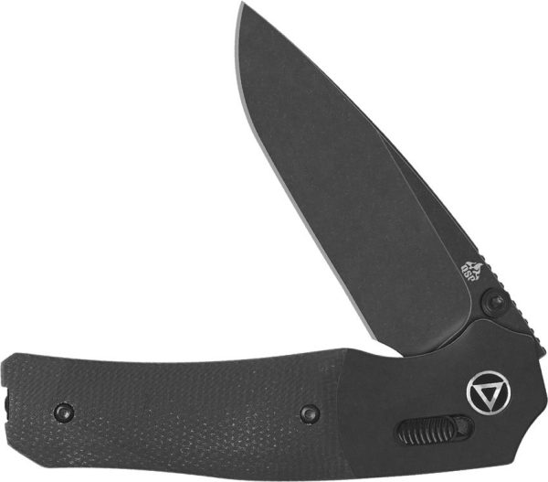 QSP Knife Vault Glyde Lock - Black Micarta 14C28N