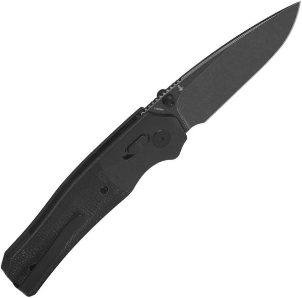 QSP Knife Vault Glyde Lock - Black Micarta 14C28N