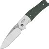 QSP Vault Glyde Lock Green Micarta Folding Knife 14C28N
