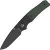 QSP Vault Glyde Lock Green Micarta Folding Knife 14C28N