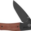 QSP Vault Glyde Lock Tan Micarta Folding Knife 14C28N