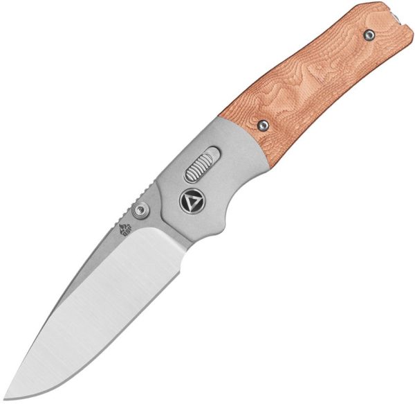 QSP Vault Glyde Lock Copper Foil Folding Knife 14C28N Sandvik