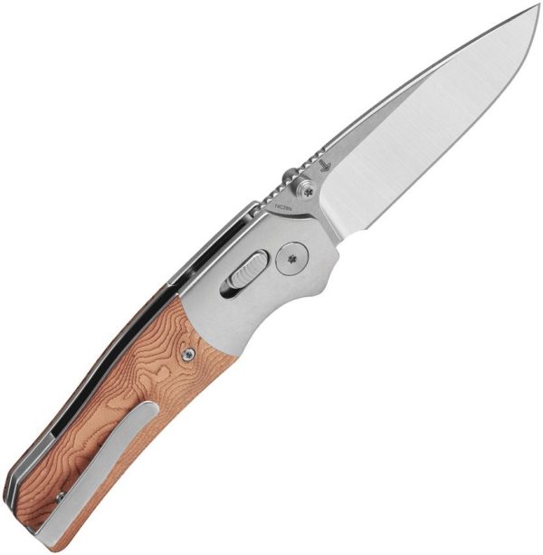 QSP Vault Glyde Lock Copper Foil Folding Knife 14C28N Sandvik